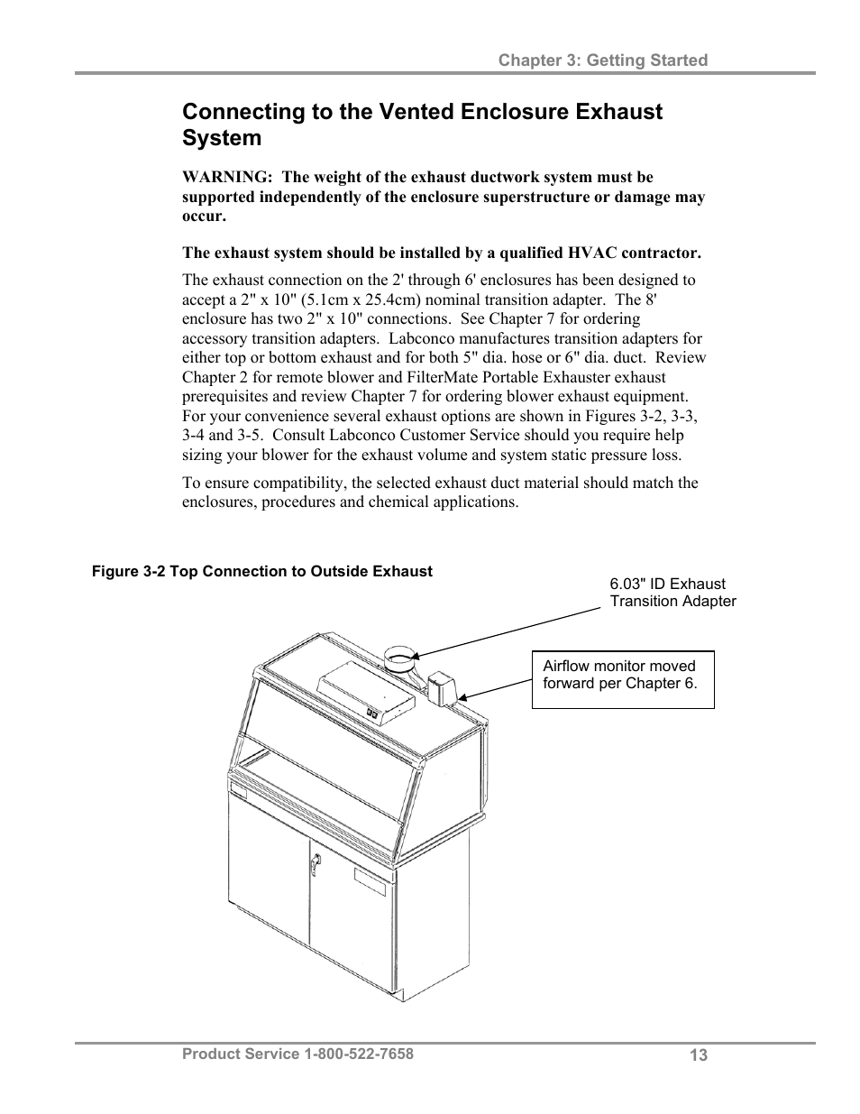 Connecting to the vented enclosure exhaust system | Labconco XVS Ventilation Stations 4865060 User Manual | Page 17 / 59