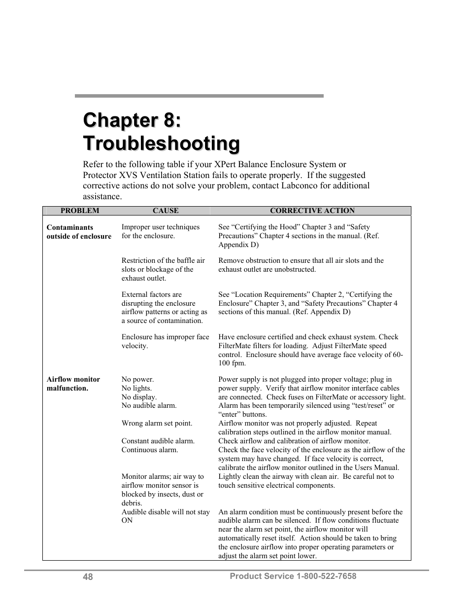 Labconco XVS Ventilation Stations 4865060 User Manual | Page 52 / 59