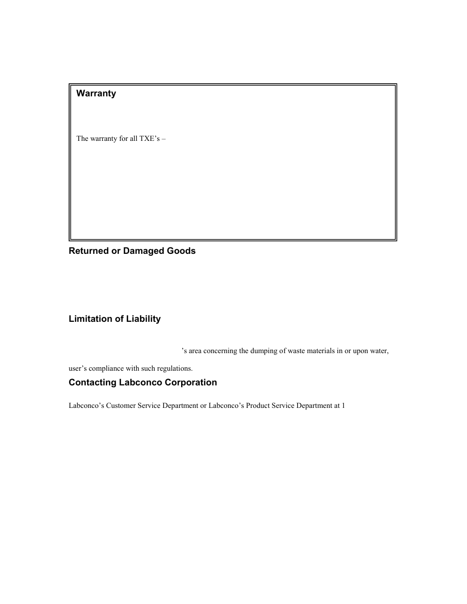 Labconco TXE Tall XPerEnclosure 3892022 User Manual | Page 2 / 48