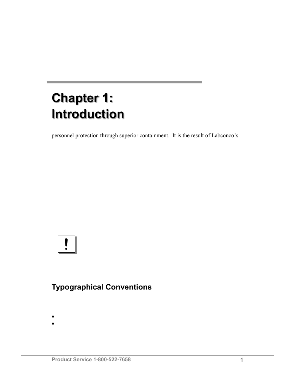 Chapter 1: introduction | Labconco TXE Tall XPerEnclosure 3892022 User Manual | Page 5 / 48