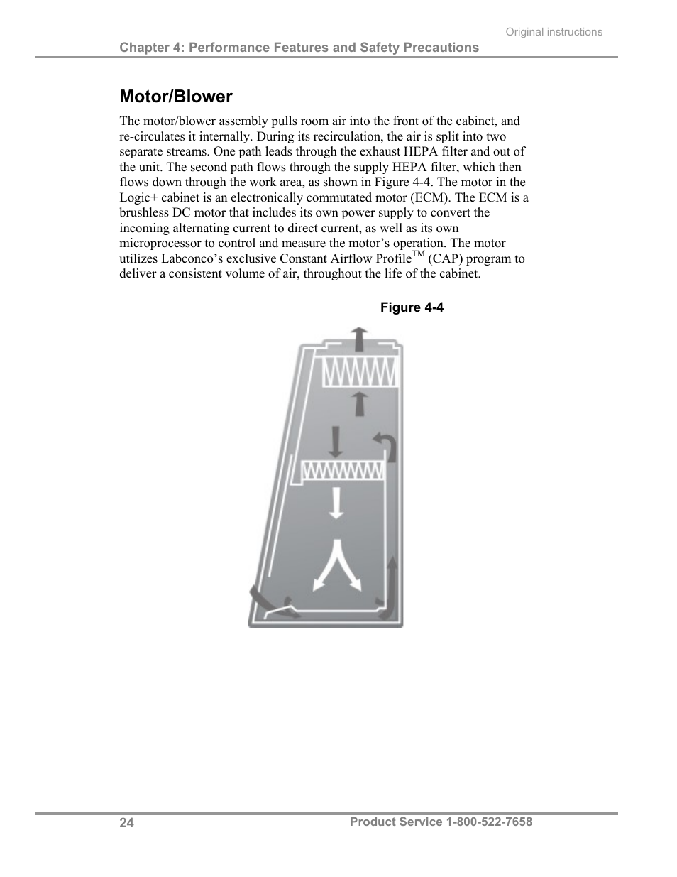 Motor/blower | Labconco Biological Safety Cabinets 34269 Series User Manual | Page 30 / 77