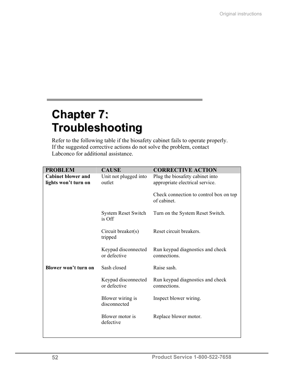 Labconco Biological Safety Cabinets 34269 Series User Manual | Page 58 / 77