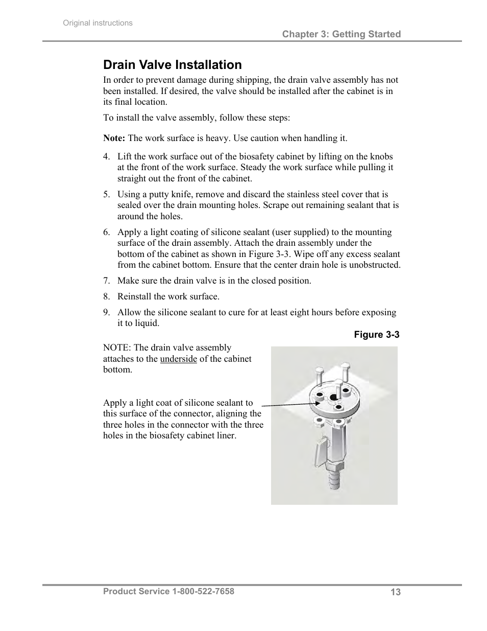 Drain valve installation | Labconco Biological Safety Cabinets 30268 Series User Manual | Page 19 / 61