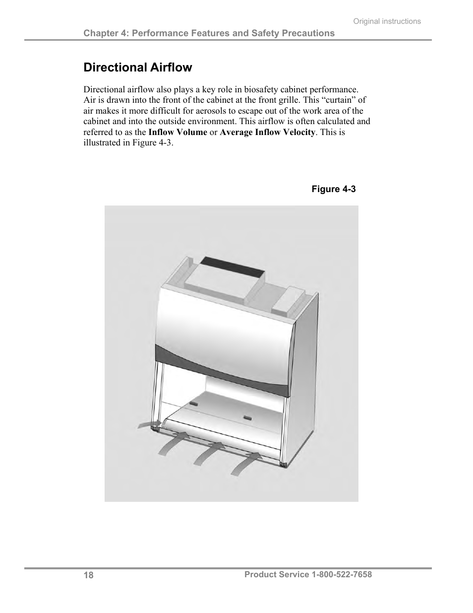 Directional airflow | Labconco Biological Safety Cabinets 30268 Series User Manual | Page 24 / 61