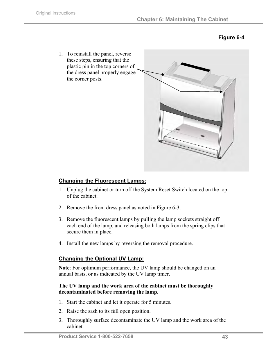 Labconco Biological Safety Cabinets 30268 Series User Manual | Page 49 / 61