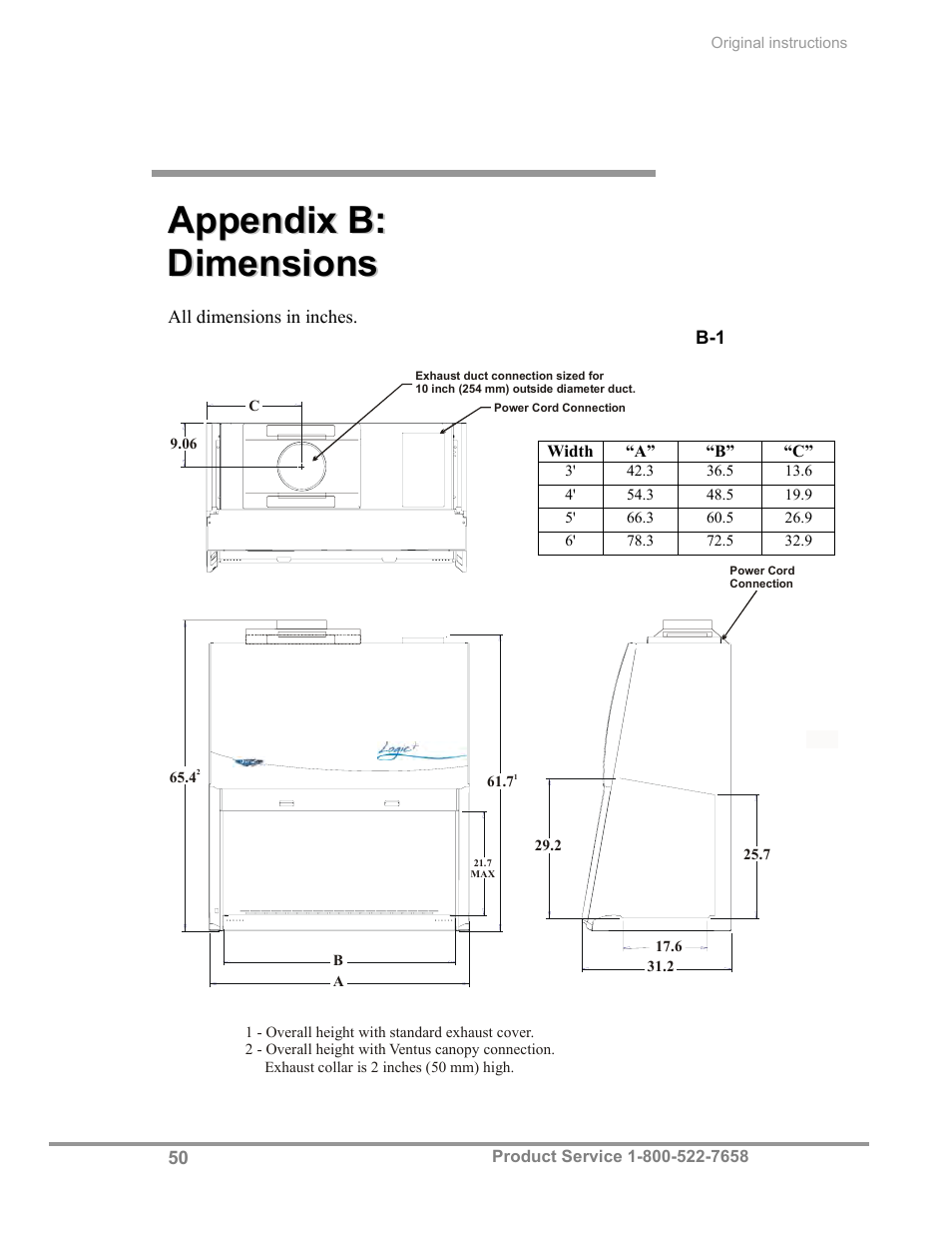 Labconco Biological Safety Cabinets 30268 Series User Manual | Page 56 / 61