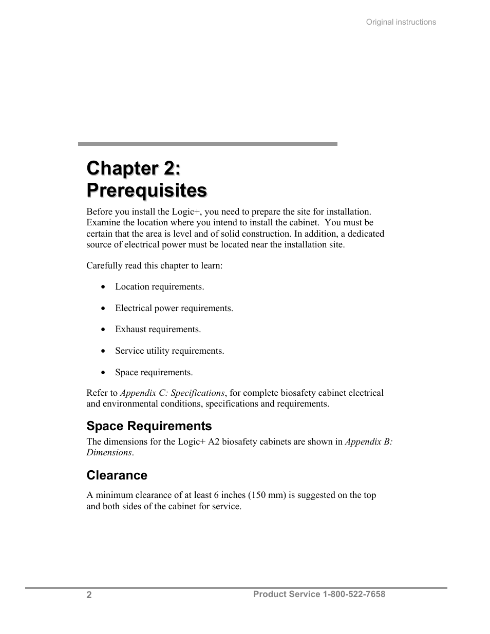 Labconco Biological Safety Cabinets 30268 Series User Manual | Page 8 / 61