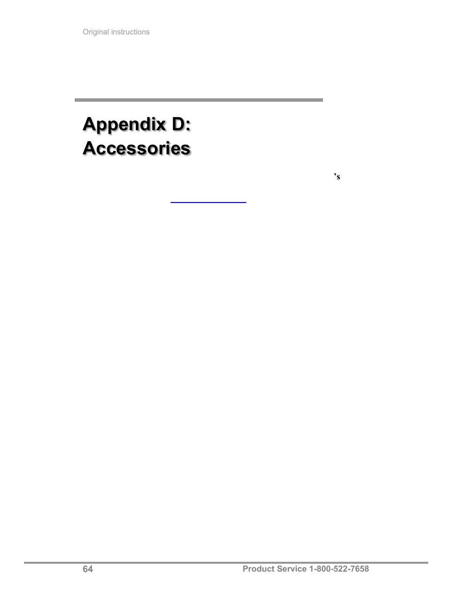 Appendix d: accessories | Labconco Biological Safety Cabinets 30468 Series User Manual | Page 70 / 71