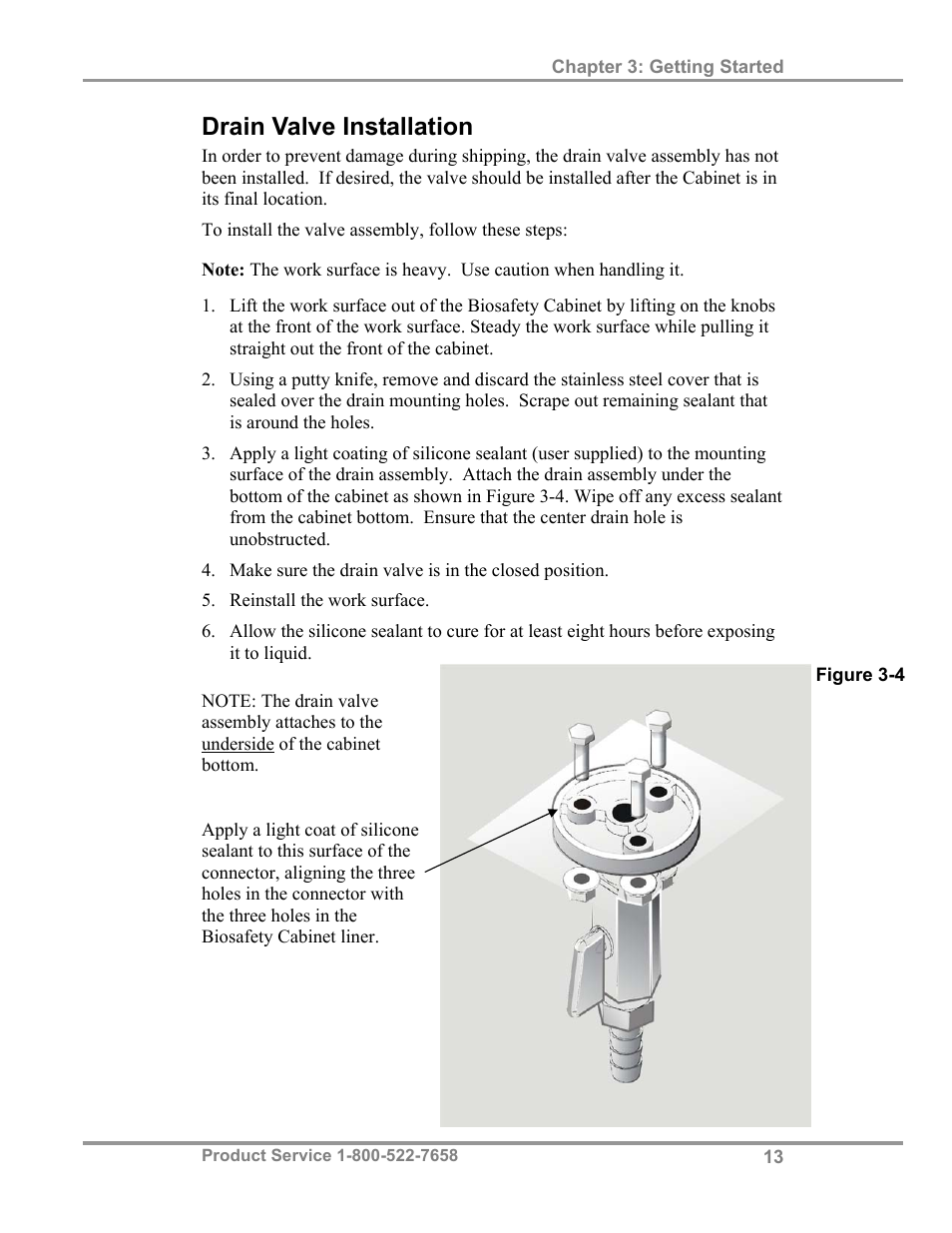 Drain valve installation | Labconco Biological Safety Cabinets 34609 Series User Manual | Page 18 / 85