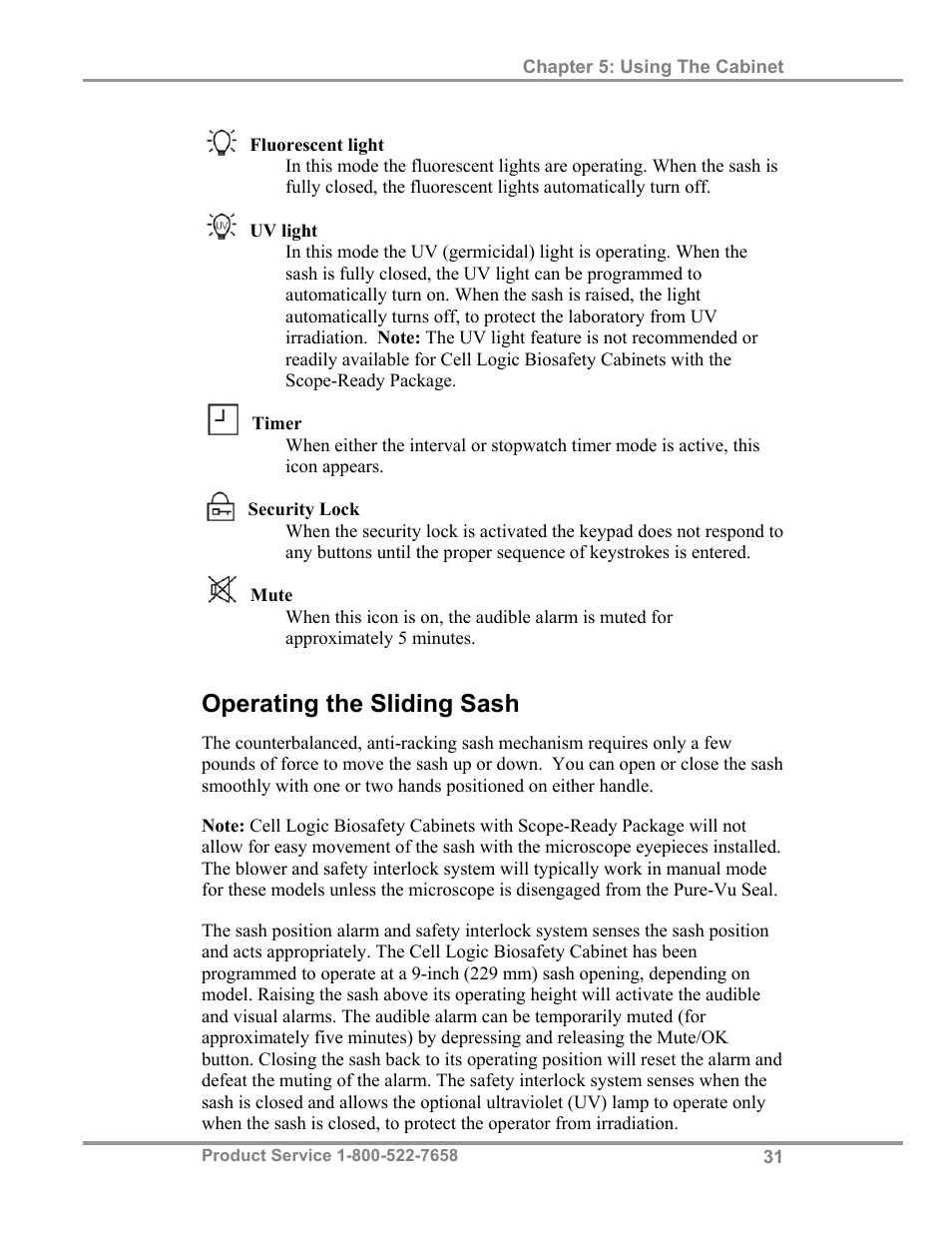 Operating the sliding sash | Labconco Biological Safety Cabinets 34609 Series User Manual | Page 36 / 85