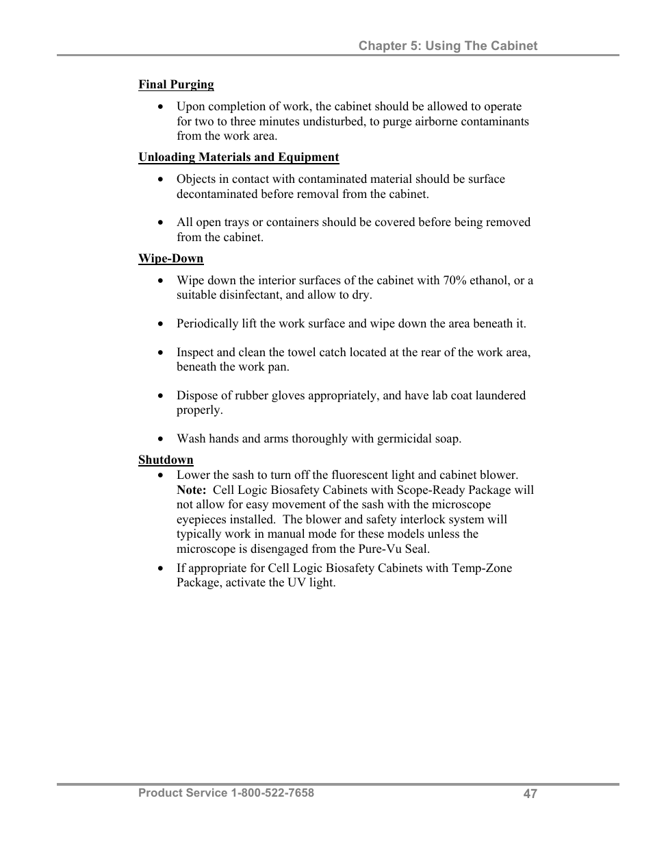 Labconco Biological Safety Cabinets 34609 Series User Manual | Page 52 / 85