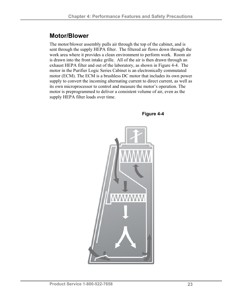 Motor/blower | Labconco Biological Safety Cabinets 34610 Series User Manual | Page 28 / 85