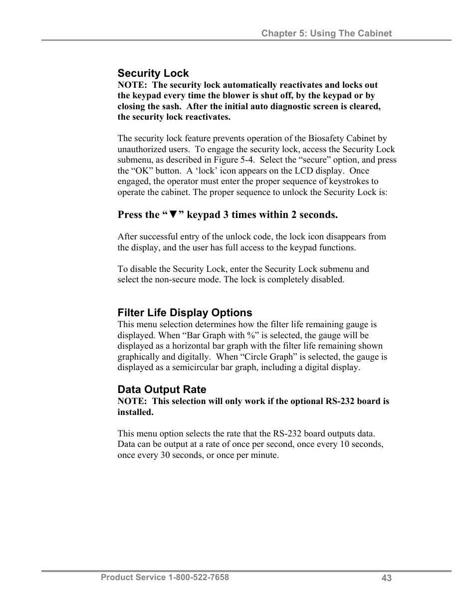 Labconco Biological Safety Cabinets 34610 Series User Manual | Page 48 / 85