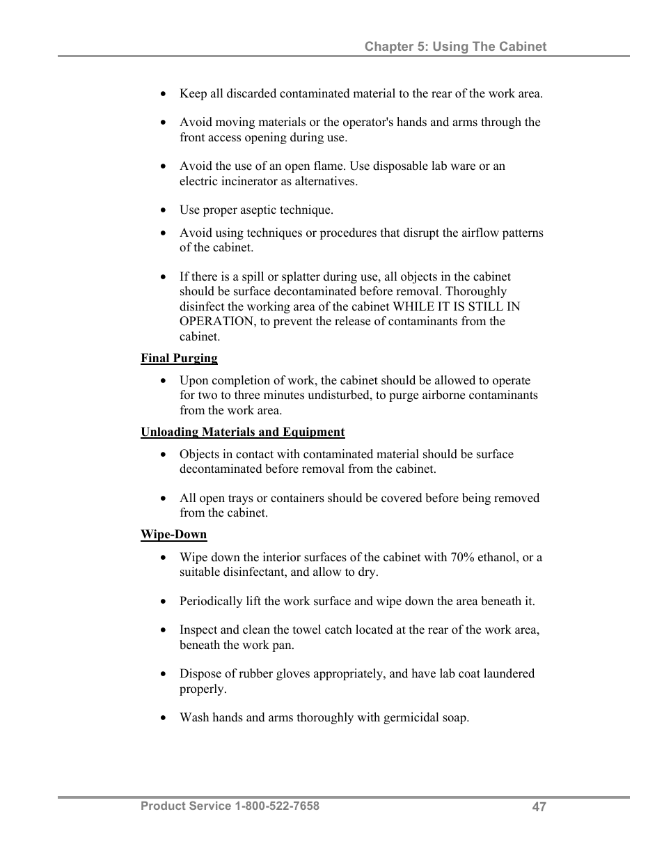 Labconco Biological Safety Cabinets 34610 Series User Manual | Page 52 / 85