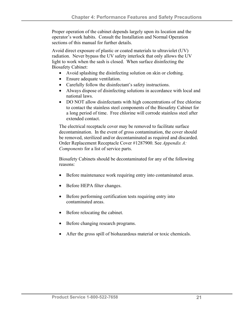 Labconco Biological Safety Cabinets 34608 Series User Manual | Page 26 / 69