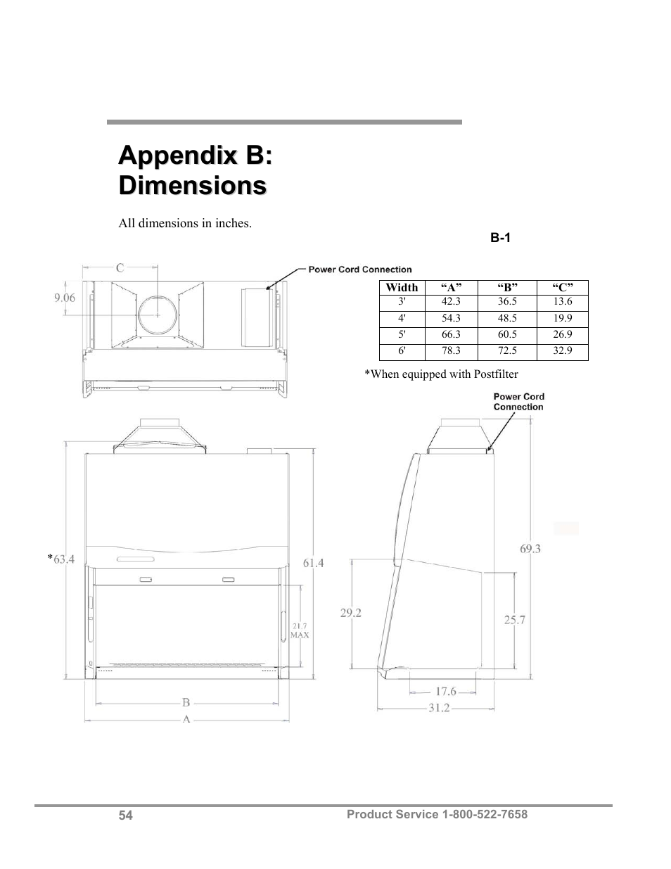 Labconco Biological Safety Cabinets 34608 Series User Manual | Page 59 / 69