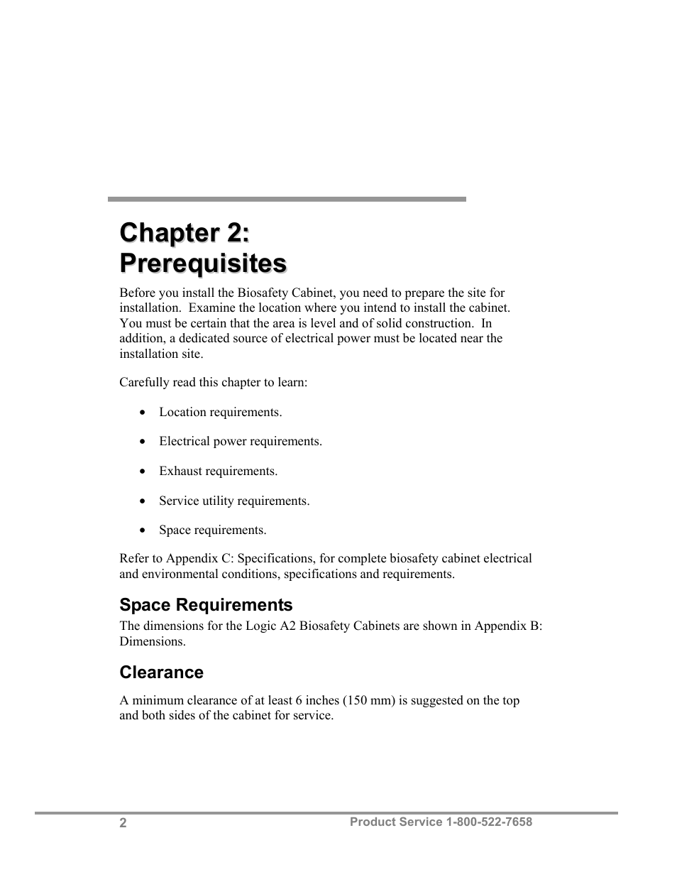 Labconco Biological Safety Cabinets 34608 Series User Manual | Page 7 / 69