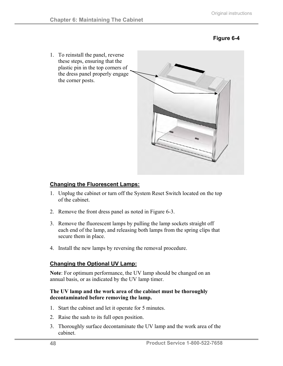 Labconco Total Exhaust Biological Safety Cabinets 34368 Series User Manual | Page 54 / 76