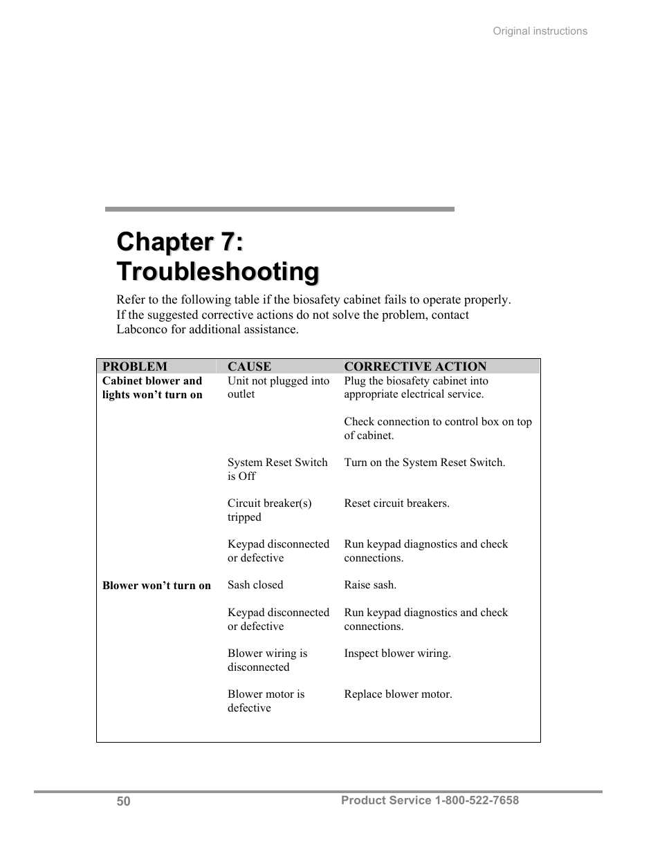 Labconco Total Exhaust Biological Safety Cabinets 34368 Series User Manual | Page 56 / 76