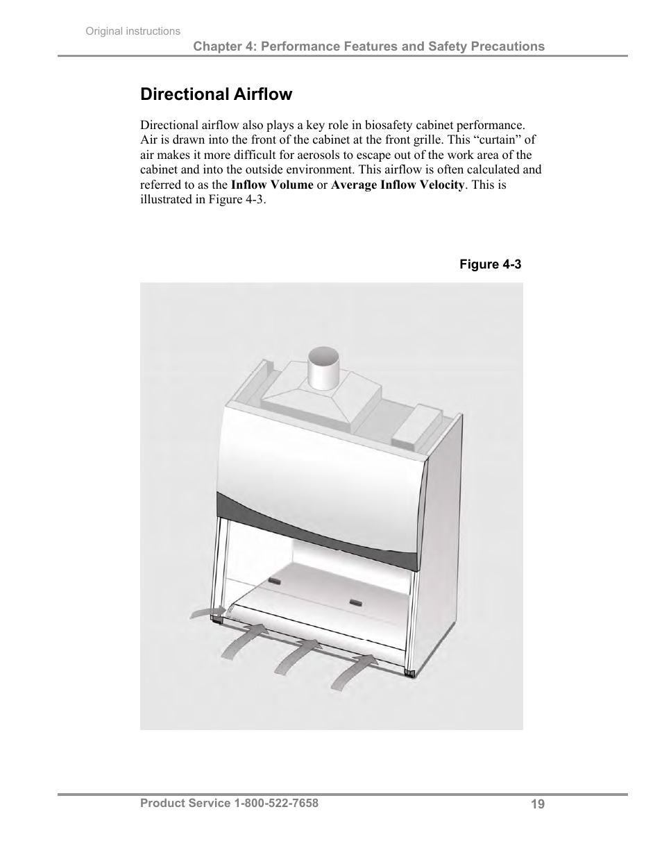 Directional airflow | Labconco Total Exhaust Biological Safety Cabinets 30368 Series User Manual | Page 25 / 64