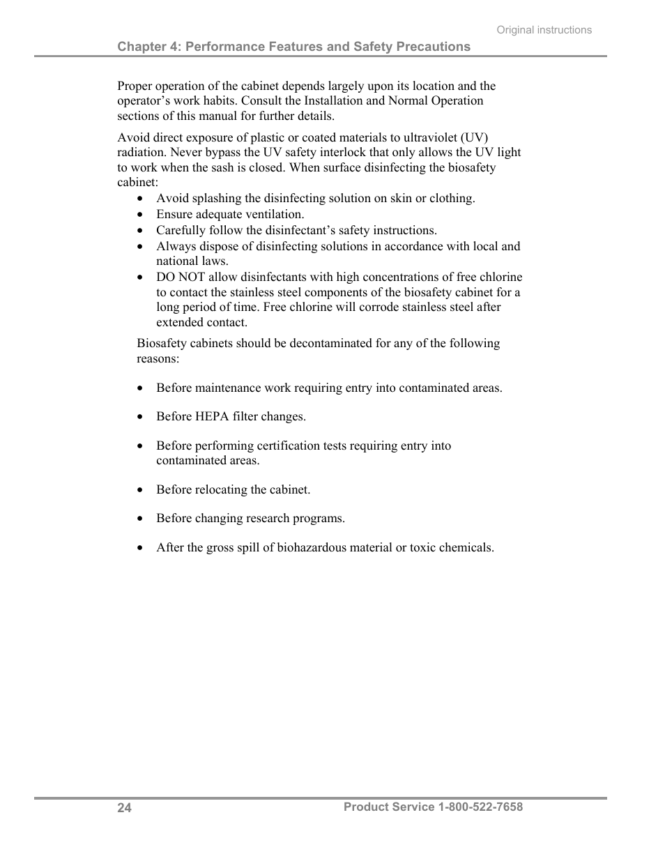 Labconco Total Exhaust Biological Safety Cabinets 30368 Series User Manual | Page 30 / 64