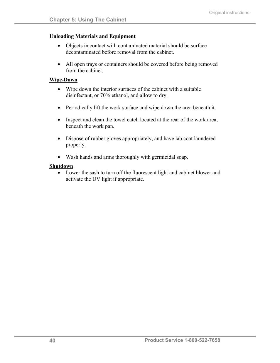 Labconco Total Exhaust Biological Safety Cabinets 30368 Series User Manual | Page 46 / 64