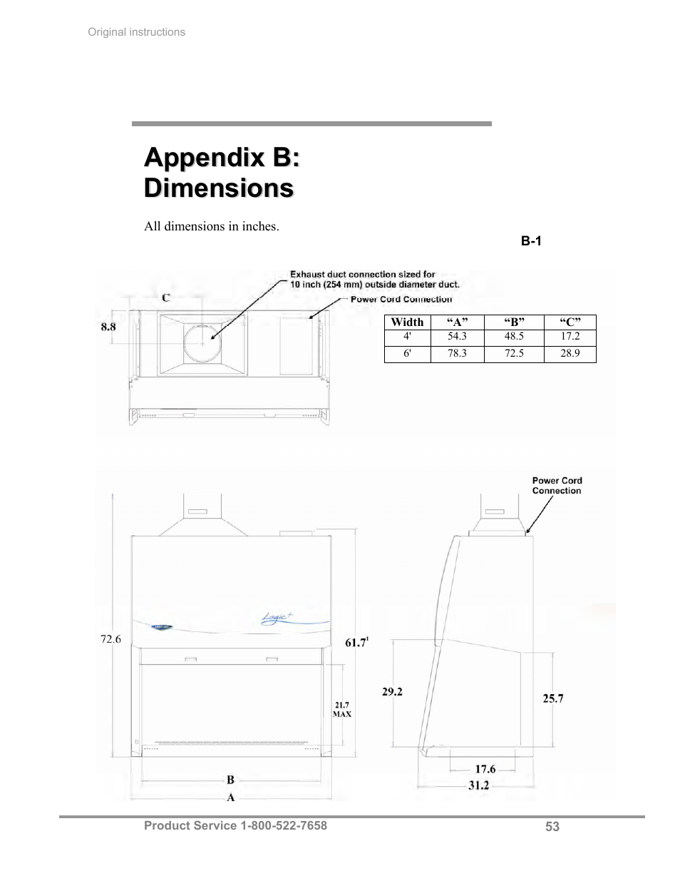 Labconco Total Exhaust Biological Safety Cabinets 30368 Series User Manual | Page 59 / 64