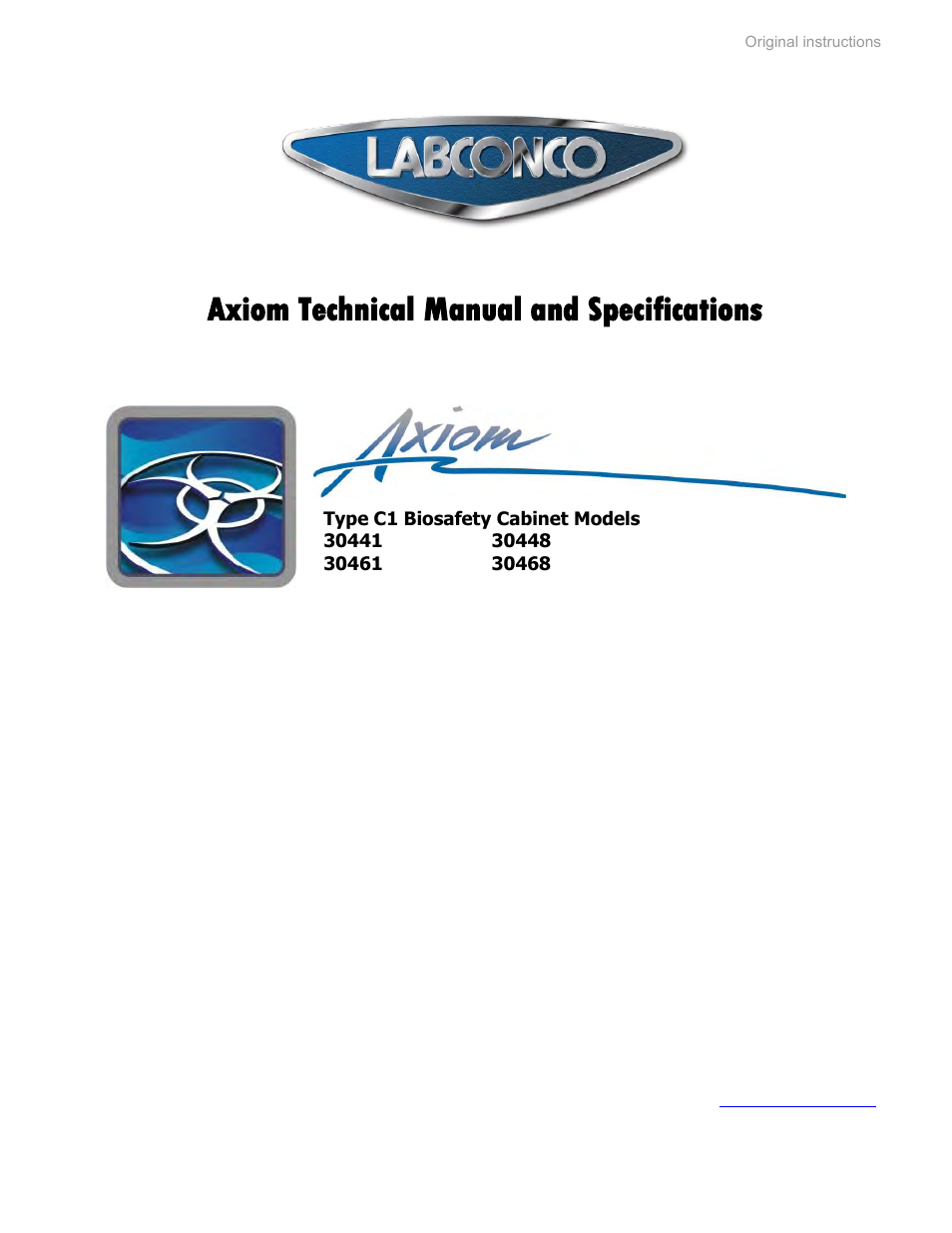Labconco Type C1 Biosafety Cabinet Models 30468 User Manual | 155 pages