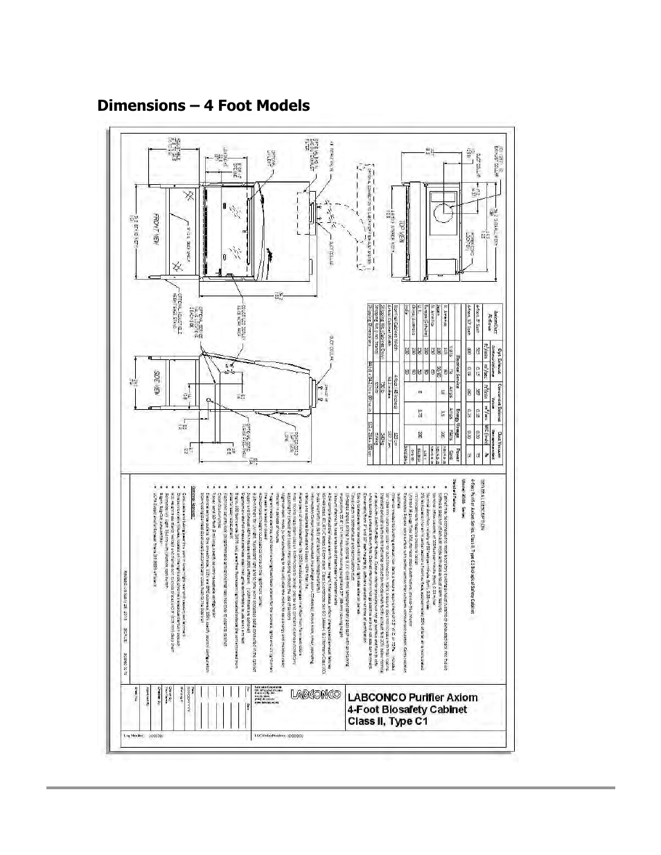 Labconco Type C1 Biosafety Cabinet Models 30468 User Manual | Page 154 / 155