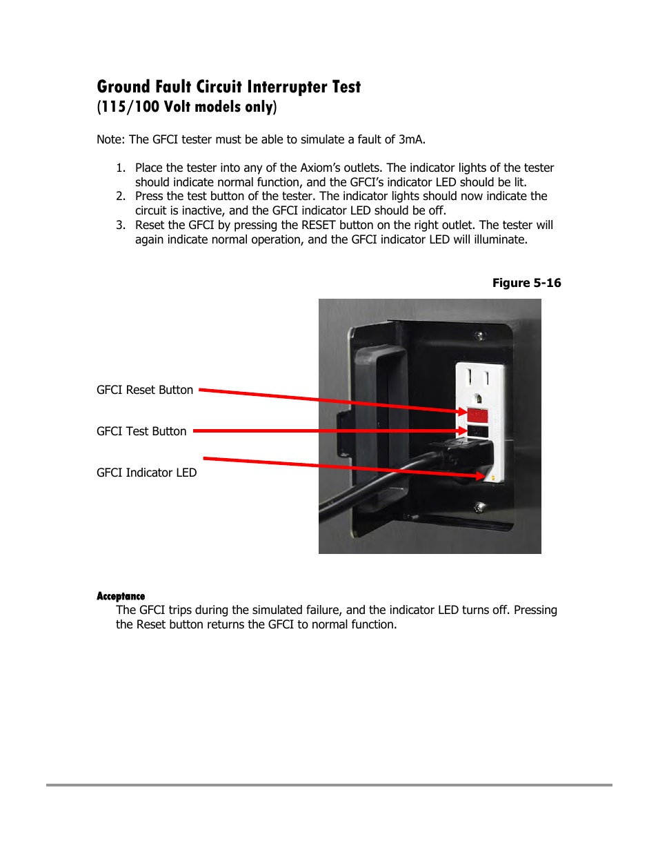 Ground fault circuit interrupter test | Labconco Type C1 Biosafety Cabinet Models 30468 User Manual | Page 92 / 155