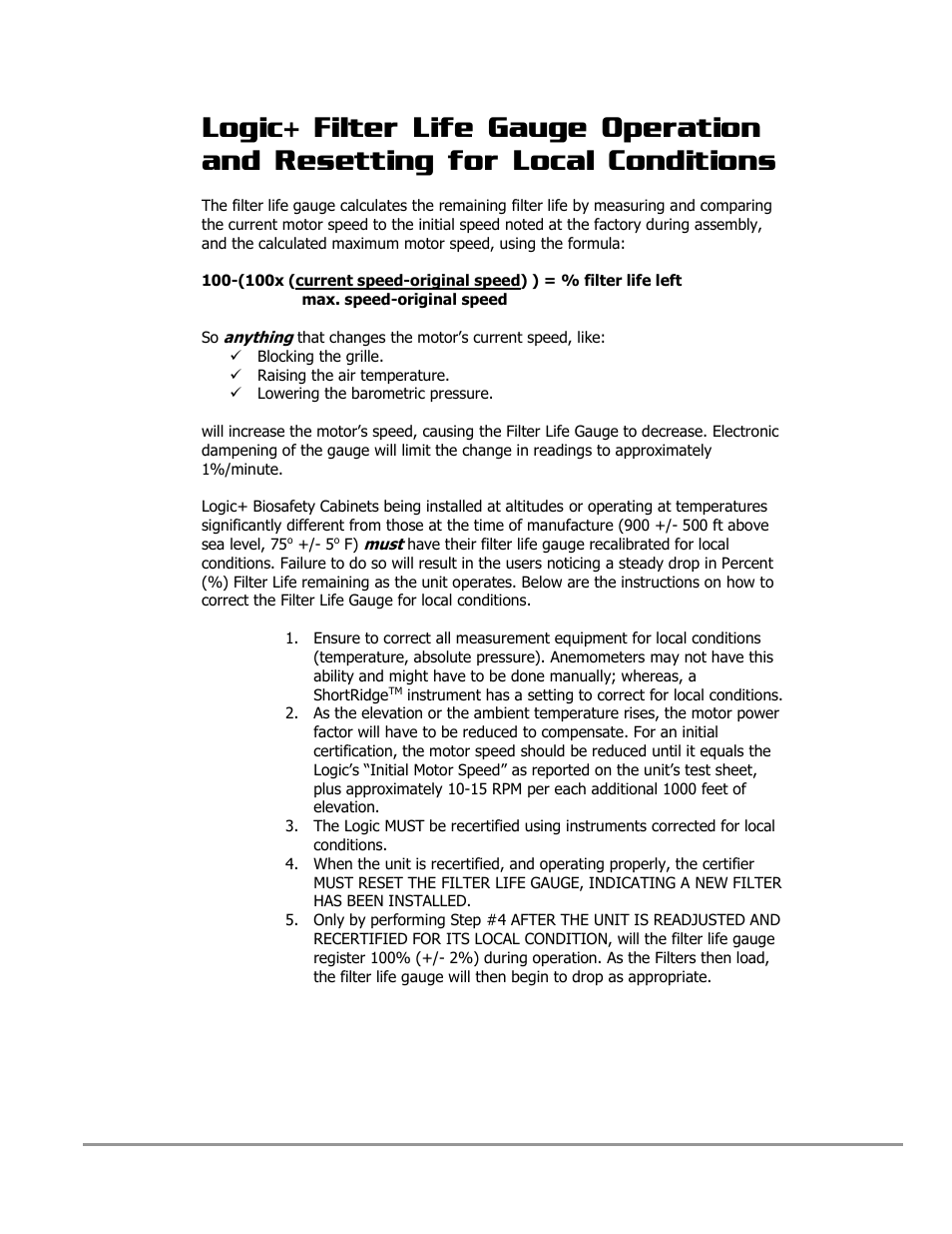 Labconco PURICARE Procedure Station Models 31260 User Manual | Page 20 / 172