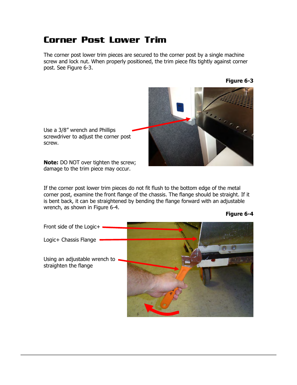 Corner post lower trim | Labconco PURICARE Procedure Station Models 31260 User Manual | Page 99 / 172