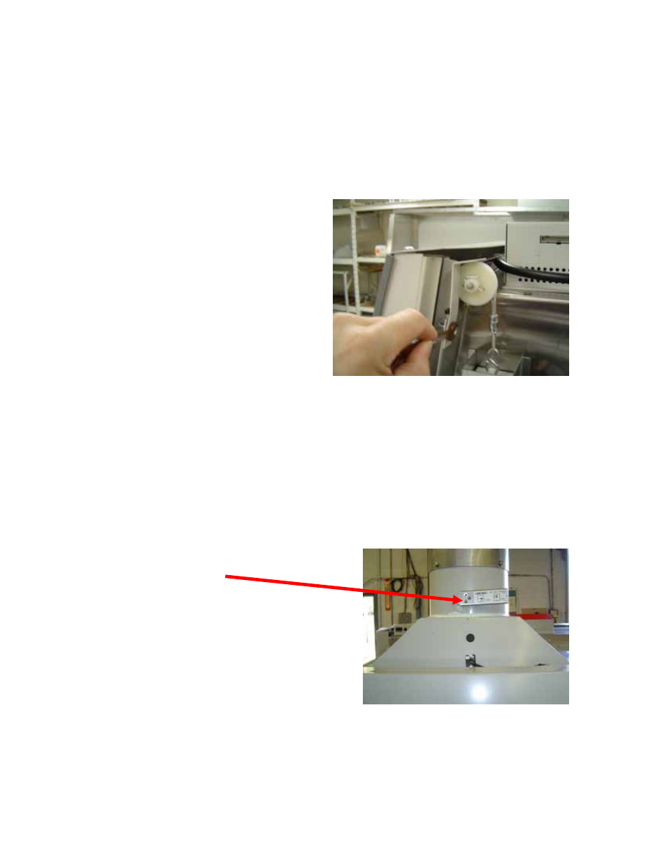 Exhaust damper adjustment, Sash cable retainer | Labconco PURICARE Procedure Station Models 34812xx User Manual | Page 127 / 197
