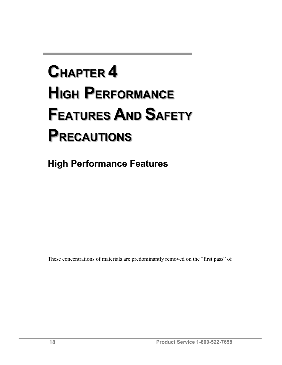 Hapter, Erformance, Eatures | Afety, Recautions | Labconco Class I Enclosure Models 3980423 User Manual | Page 22 / 77