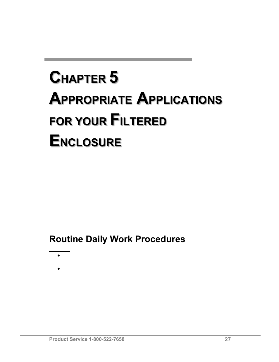 Hapter, Ppropriate, Pplications for your | Iltered, Nclosure | Labconco Class I Enclosure Models 3980423 User Manual | Page 31 / 77