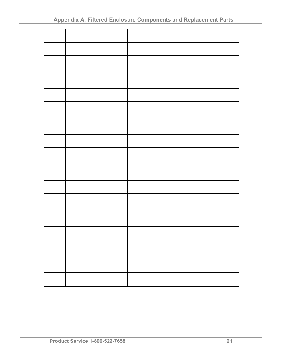 Labconco Class I Enclosure Models 3980423 User Manual | Page 65 / 77
