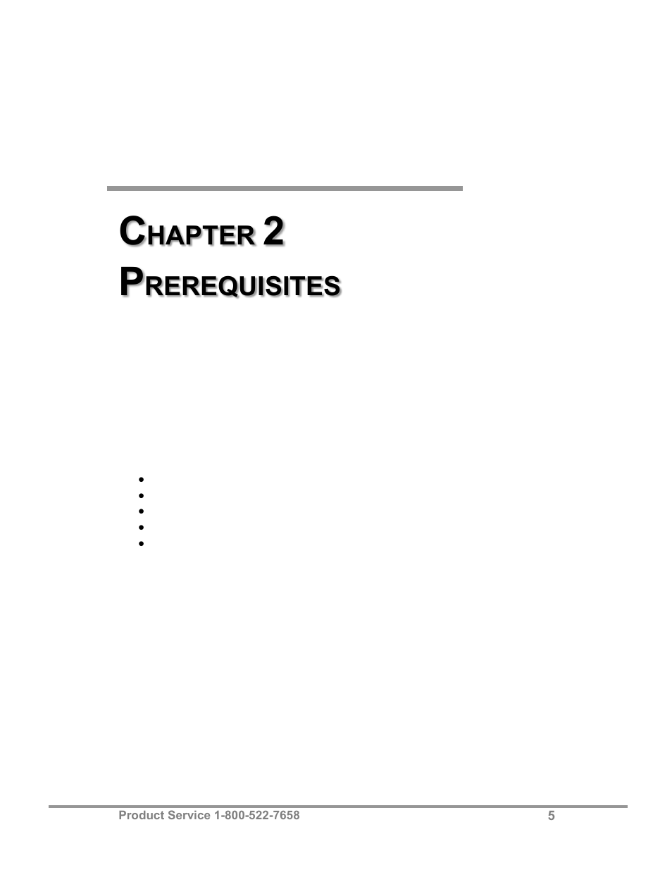 Hapter, Rerequisites | Labconco Class I Enclosure Models 3980423 User Manual | Page 9 / 77