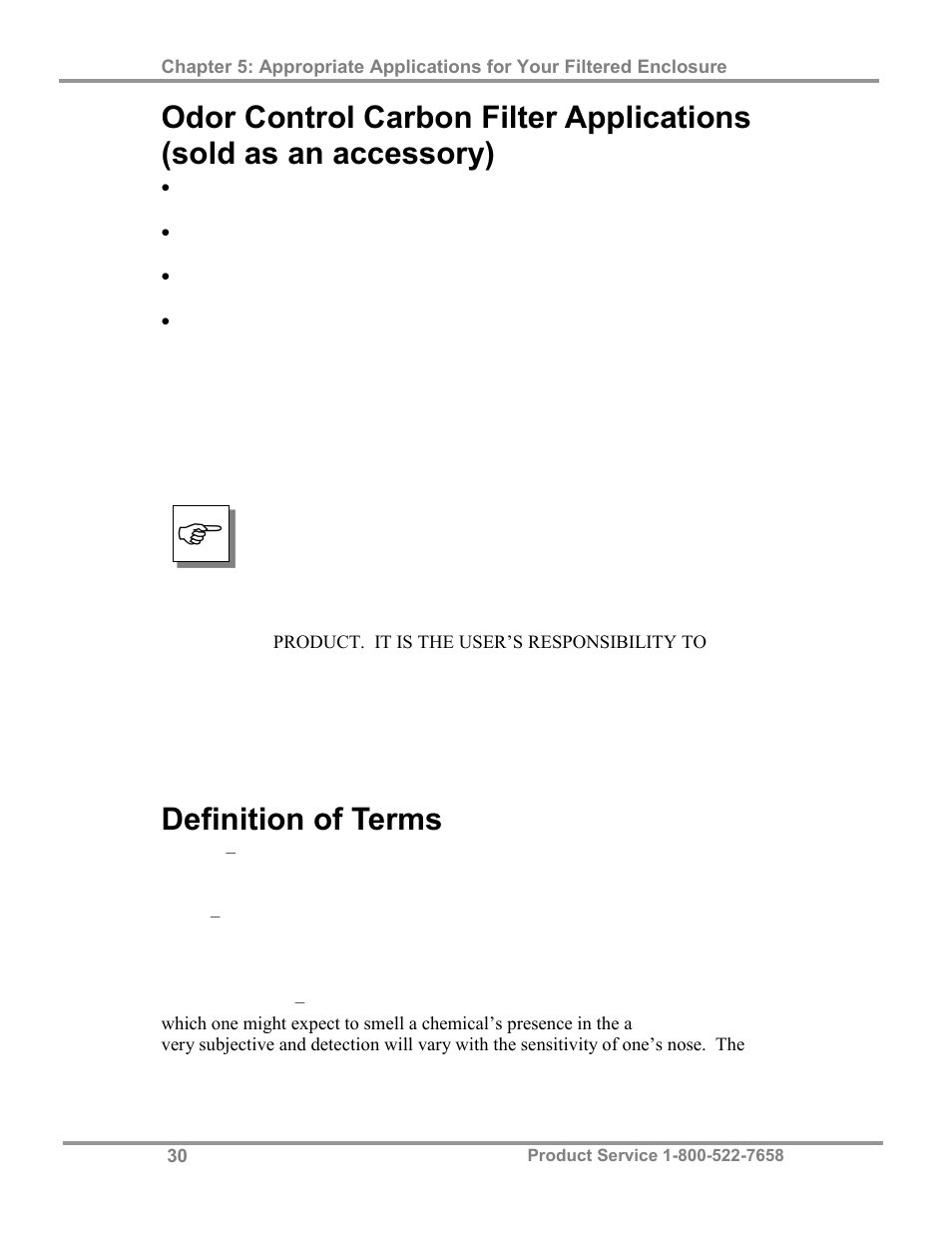 Definition of terms | Labconco Class I Enclosure Models 3980423 User Manual | Page 34 / 78