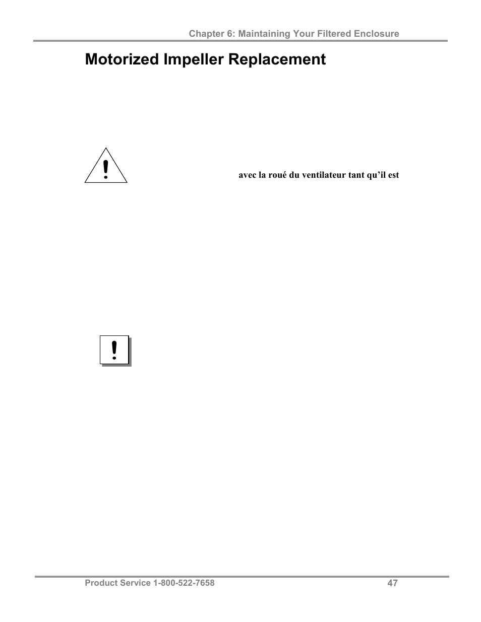 Motorized impeller replacement | Labconco Class I Enclosure Models 3980423 User Manual | Page 51 / 78