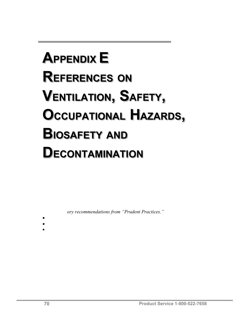 Labconco Class I Enclosure Models 3980423 User Manual | Page 74 / 78