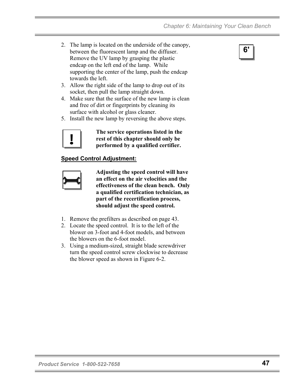 Labconco Purifie Horizontal Clean Benches 36125 Series User Manual | Page 51 / 81