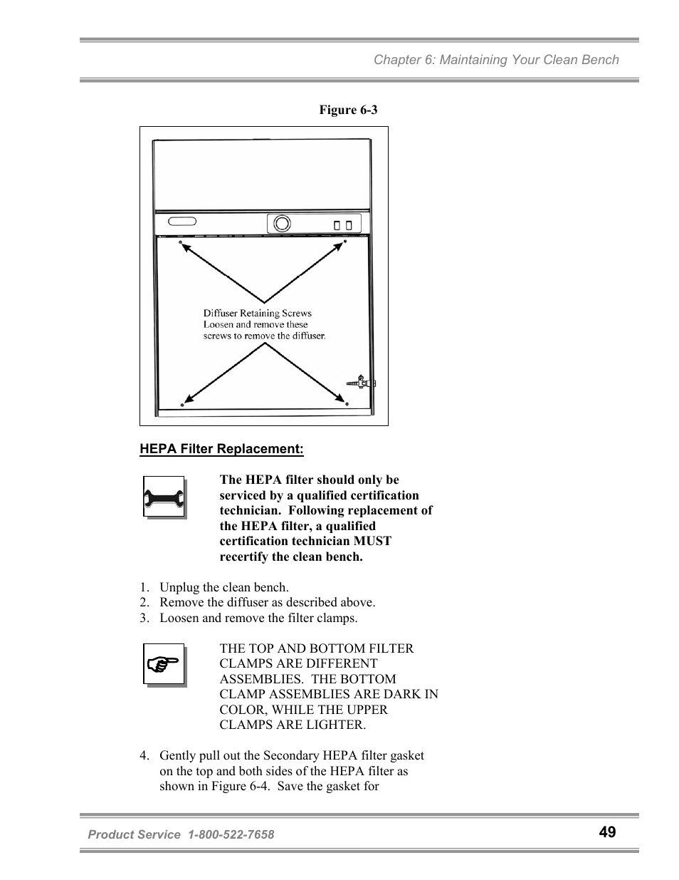 Labconco Purifie Horizontal Clean Benches 36125 Series User Manual | Page 53 / 81