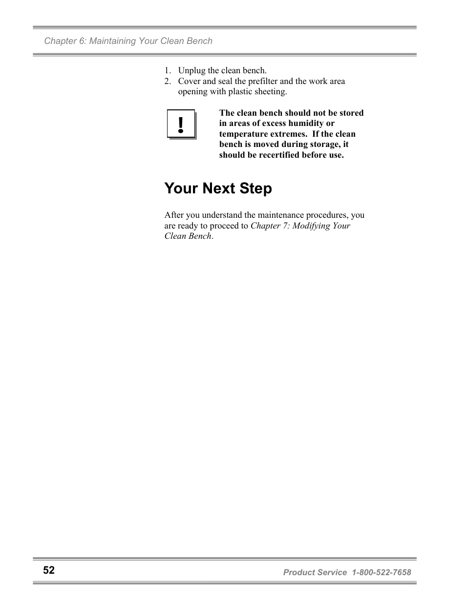 Your next step | Labconco Purifie Horizontal Clean Benches 36125 Series User Manual | Page 56 / 81