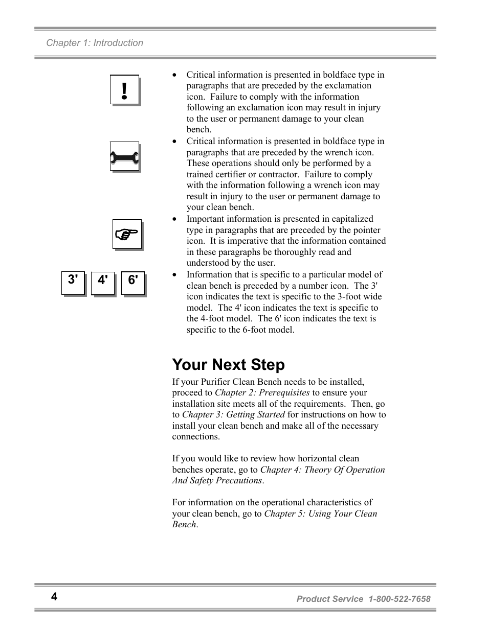 Your next step | Labconco Purifie Horizontal Clean Benches 36125 Series User Manual | Page 8 / 81