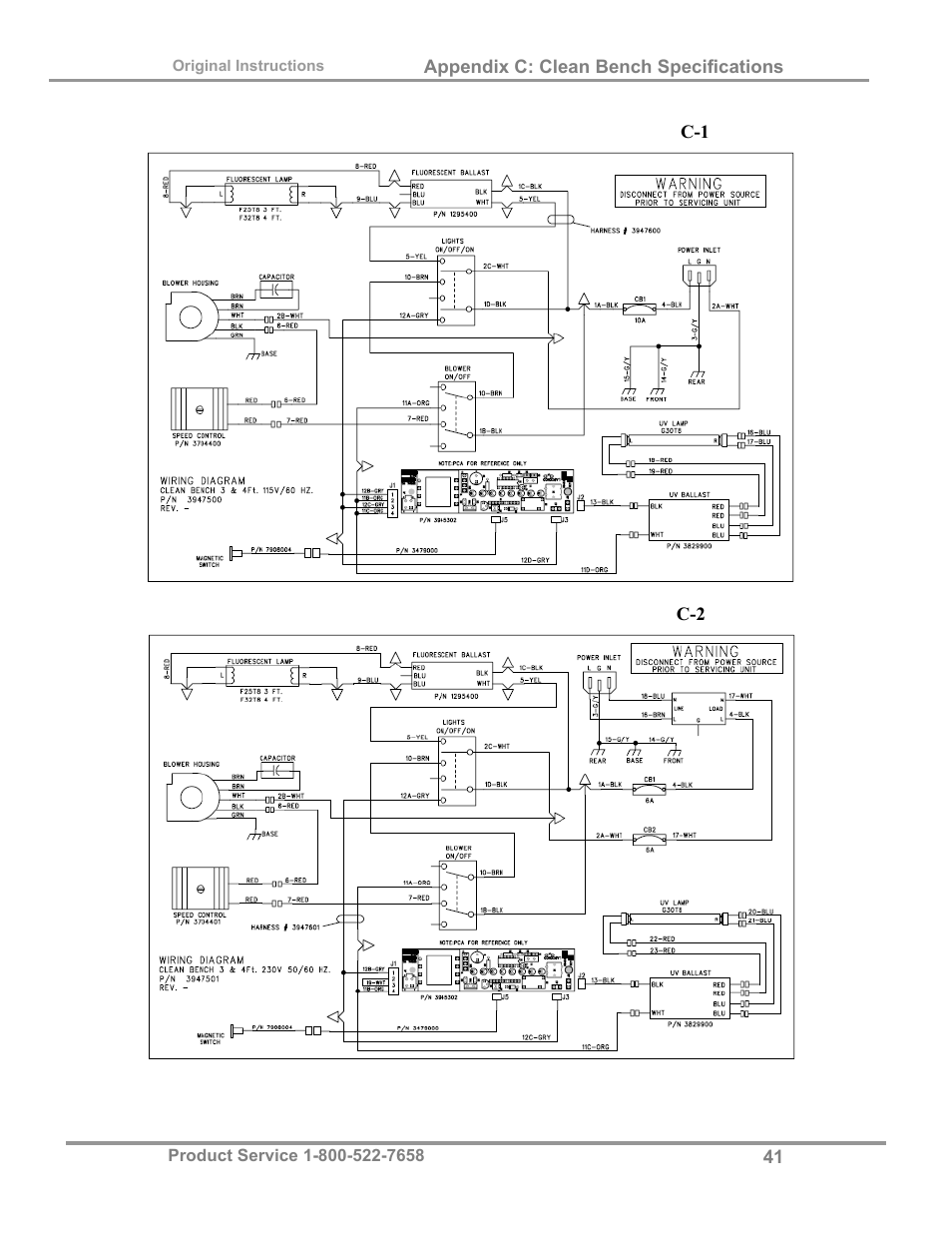 Labconco Purifie Horizontal Clean Benches 38185 Series, 8' User Manual | Page 45 / 53