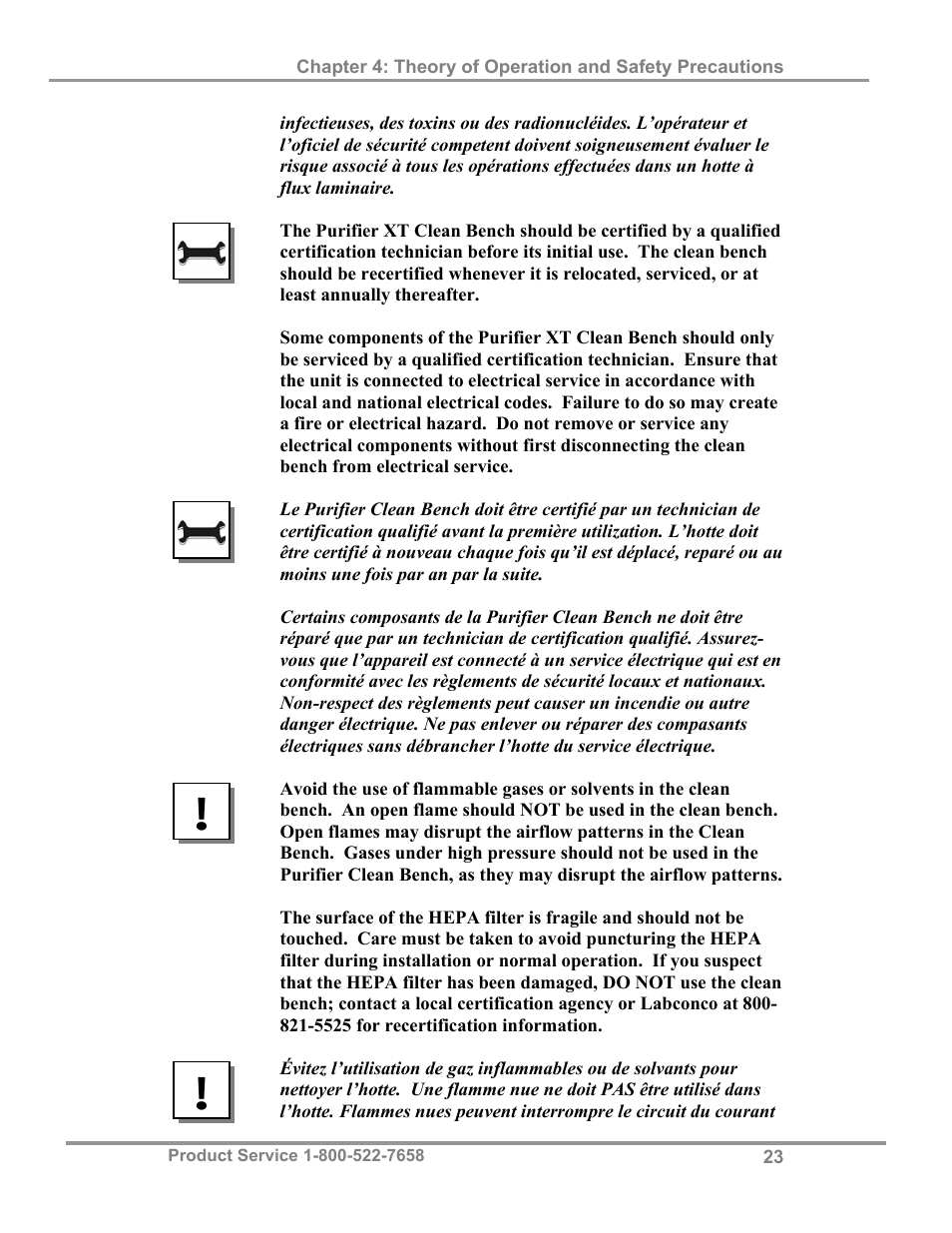 Labconco Purifie Horizontal Clean Benches 32000 Series User Manual | Page 27 / 49