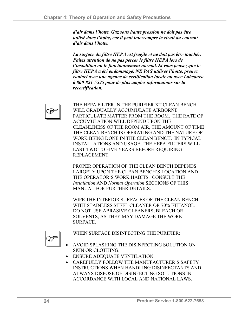 Labconco Purifie Horizontal Clean Benches 32000 Series User Manual | Page 28 / 49