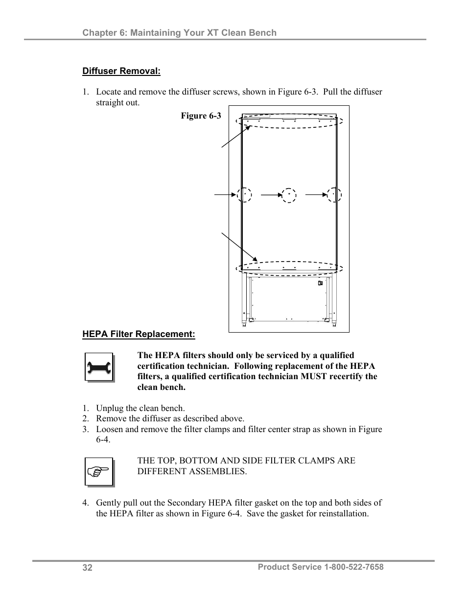 Labconco Purifie Horizontal Clean Benches 32000 Series User Manual | Page 36 / 49