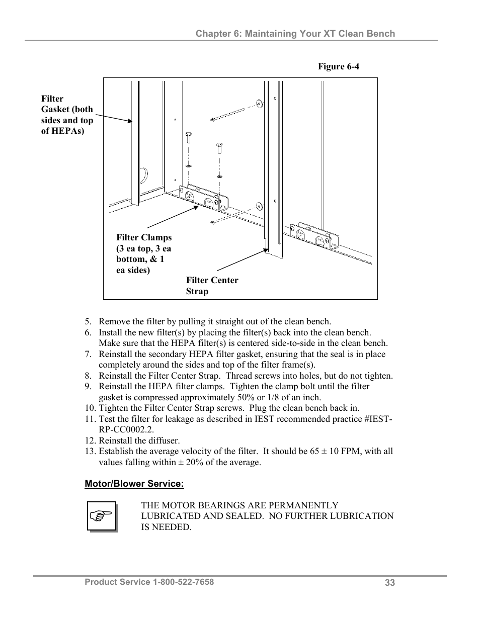 Labconco Purifie Horizontal Clean Benches 32000 Series User Manual | Page 37 / 49