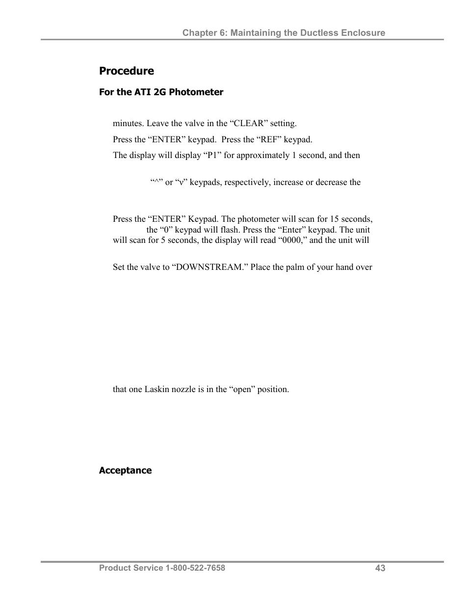 Labconco Paramoun Ductless Enclosures 69636 Series, 6' Widths User Manual | Page 48 / 80